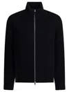 Zegna Wool Zip-up Cardigan In Blue