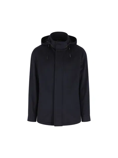 Zegna Oasi Cashmere Jacket In Blue