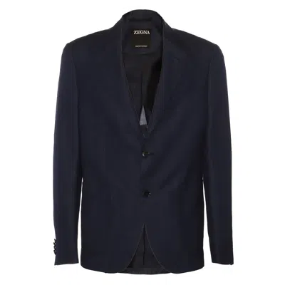 Zegna Jackets In Blue