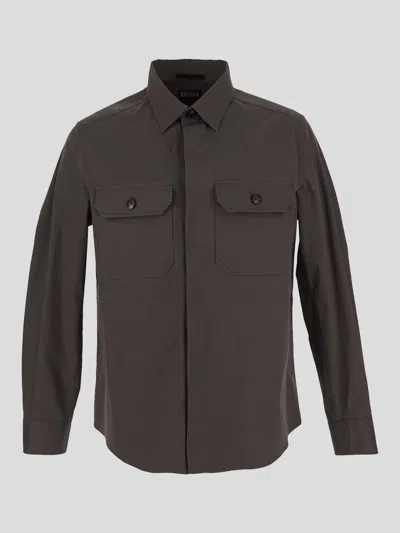 Zegna Jackets In Brown