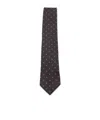 Zegna Square-pattern Tie In Gold