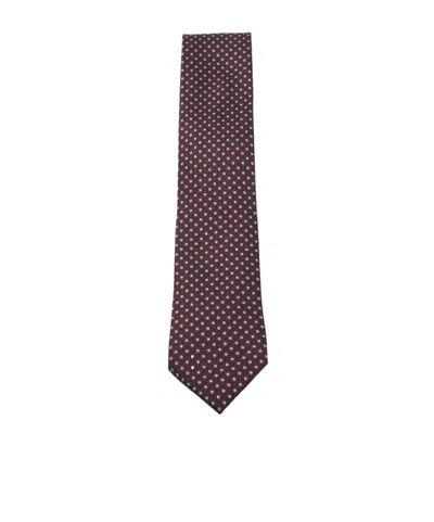 ZEGNA ZEGNA JACQUARD GEOMETRIC TIE