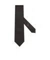 Zegna Jacquard Pattern Tie In Black