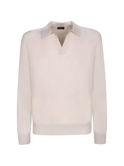 Zegna Jacquard-knit Cashmere Sweater In Neutral