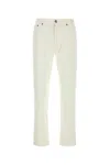 Zegna White Rinse-washed Stretch Cotton Roccia Jeans In White