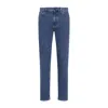 Zegna Denim Trousers With Belt Loops And Pockets In Blue