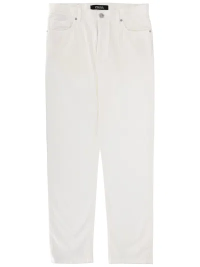 Zegna Jeans "roccia" In White