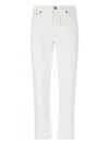 Zegna White Rinse-washed Stretch Cotton Roccia Jeans In White
