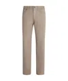 Zegna Skinny Jeans In Nude
