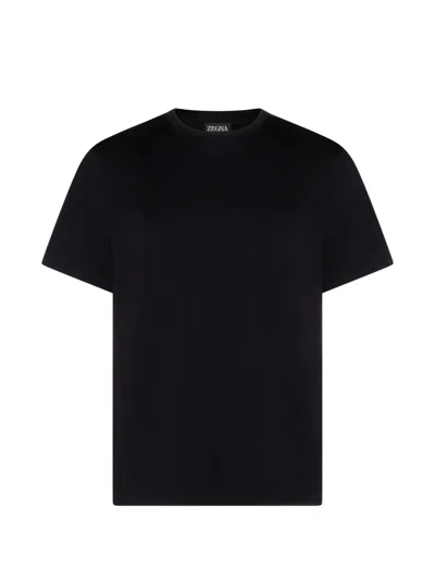 Zegna Cotton-jersey T-shirt In Black