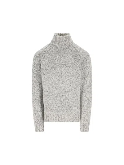 Zegna High-neck Raglan-sleeve Sweater In Multi