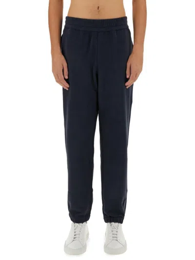 Zegna Jogging Pants With Subtle Logo Detail In Black