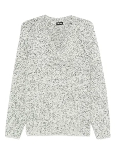 Zegna Jumper In White