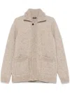 Zegna Knitted Jacket In Neutrals