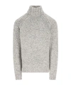 Zegna High-neck Raglan-sleeve Sweater In Gray
