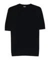 Zegna Knitted Polo Shirt In Black