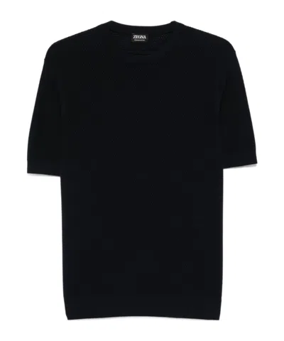 ZEGNA KNITTED T-SHIRT