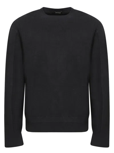 Zegna Knitwear In Black