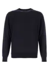Zegna Midnight Blue Cashmere Blend Sweater In Blue