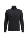 Zegna Cashmere Turtleneck Sweater In Black