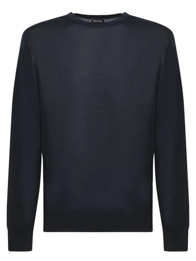Zegna Knitwear In Blue