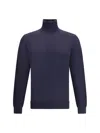 Zegna Cashmere Turtleneck Sweater In Blue