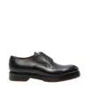 Zegna Lace-up Patent Leather Derby Shoes In Black