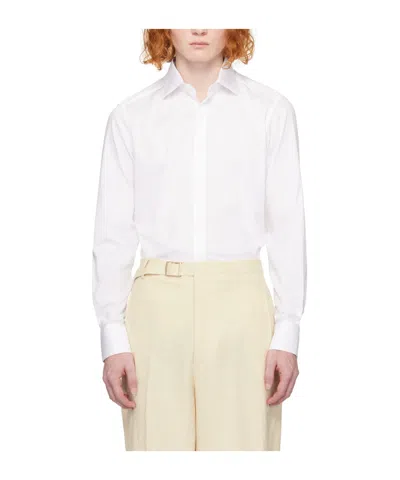 ZEGNA LAPEL LONG-SLEEVED SHIRT