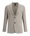 Zegna Luxury Blazer Jacket In Gray