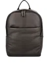 Zegna Secondskin Leather Backpack In Brown