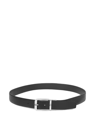 Zegna Leather Belt In Black