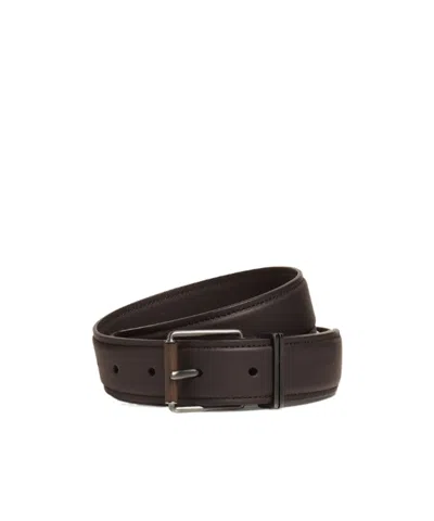 Zegna Leather Belt In Brown