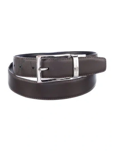 Pre-owned Zegna Leather Belt In Multi
