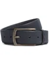 Zegna Leather Buckle-fastening Belt In Blue
