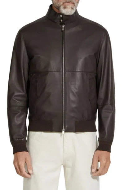 ZEGNA ZEGNA LEATHER JACKET