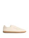 Zegna 232 Low Top Suede Sneakers Rubber Sole In Neutral
