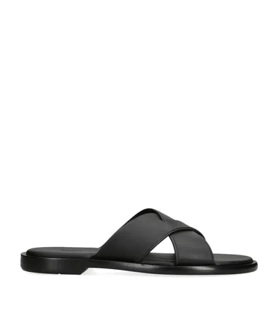 ZEGNA LEATHER SANDALS
