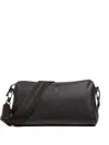 Zegna Leather Shoulder Bag In Brown