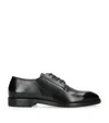 Zegna Leather Torino Oxford Shoes In Black