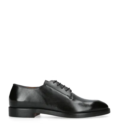 ZEGNA LEATHER TORINO DERBY SHOES