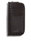Zegna Secondskin Wallet In Brown