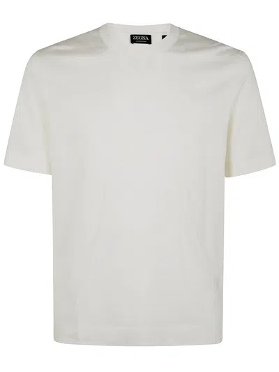 Zegna Crewneck T-shirt In White