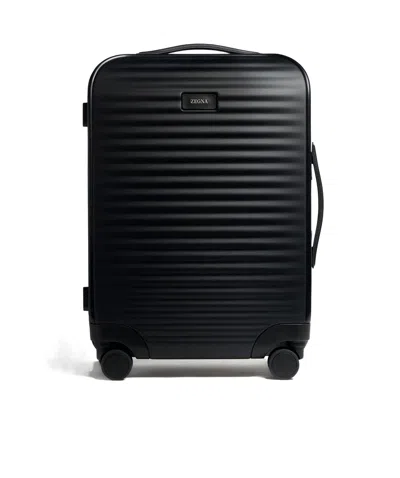 Zegna Leggerissimo Trolley Suitcase In Black