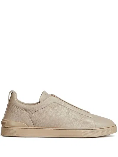 Zegna Trainers In Gold