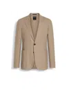 Zegna Light Beige And Beige Crossover Wool Blend Shirt Jacket In Neutral