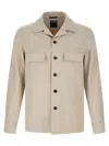 Zegna Light Beige Solid Shirt In Beige