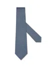 Zegna Silk Tie In Light Blue