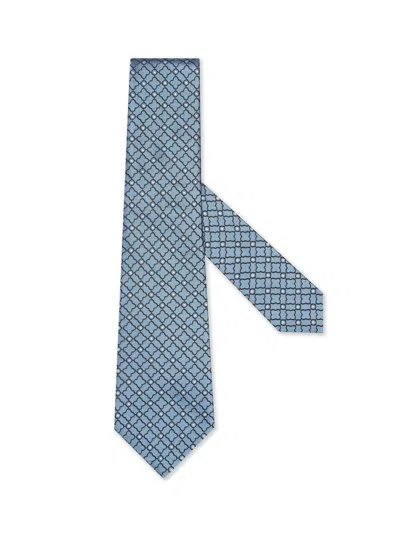 Zegna Light Blue Silk Tie