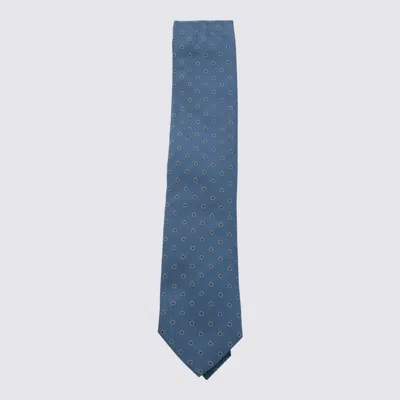 ZEGNA LIGHT BLUE SILK TIE