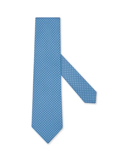 Zegna Light Blue Silk Tie